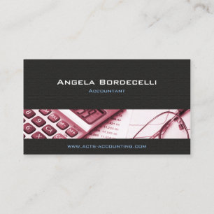 Accountant Accounting Calculator Business Card