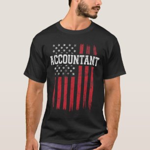 Accountant American Flag Usa Patriot Patriotic T-Shirt