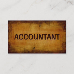 Accountant Antique Business Card