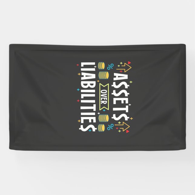 Accountant Assets Over Liabilities Banner (Horizontal)