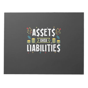 Accountant Assets Over Liabilities Notepad