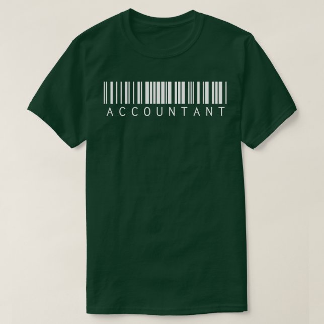 Accountant Barcode T-Shirt (Design Front)