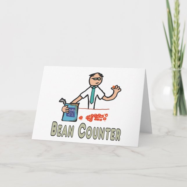 Accountant Bean Counter Card (Front)