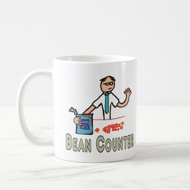 Accountant Bean Counter Coffee Mug (Left)