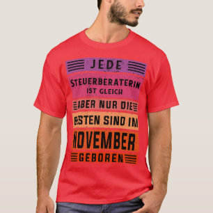 Accountant birthday November born accountant 2 T-Shirt