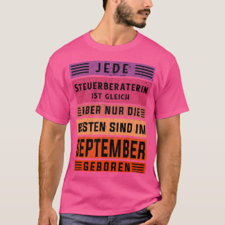 Accountant birthday September born tax adviser T-Shirt