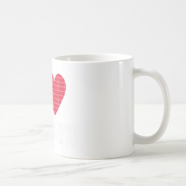 Accountant Bookkeeper Tshirt I Love Spreadsheets  Coffee Mug (Right)