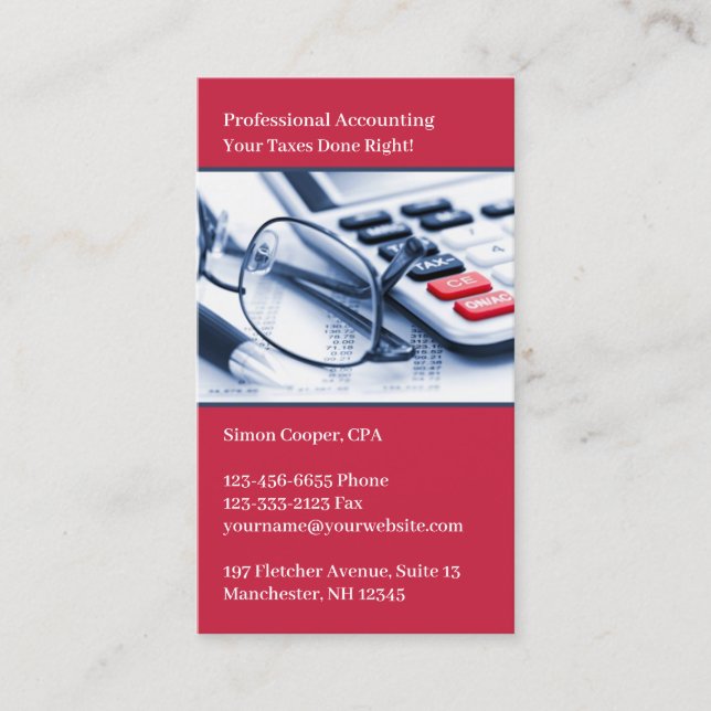 Accountant Business Card (Front)