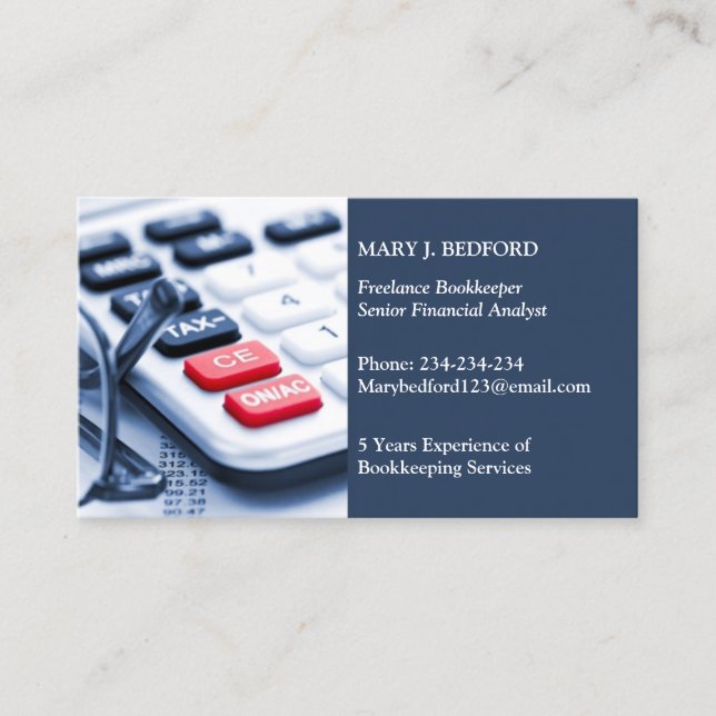Accountant Business Card (Front)