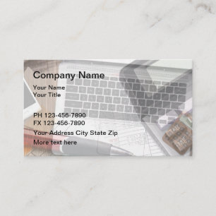 Accountant Business Card Background