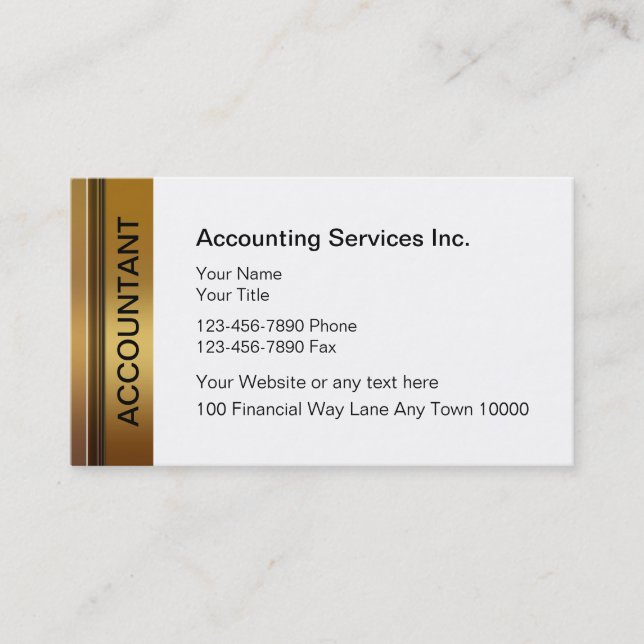 Accountant Business Cards (Front)