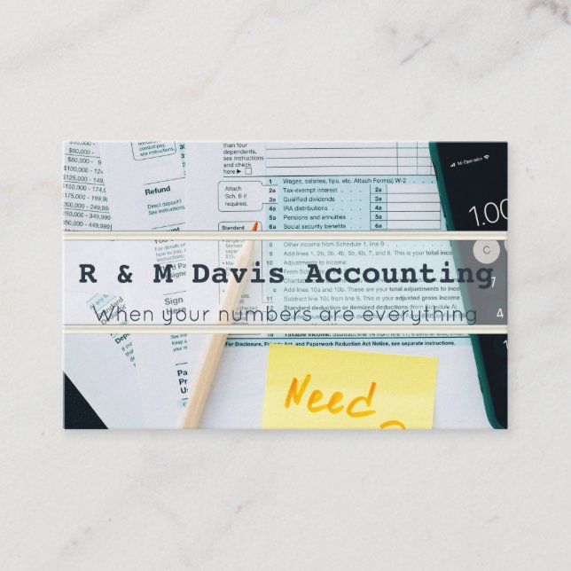 Accountant business cards (Front)