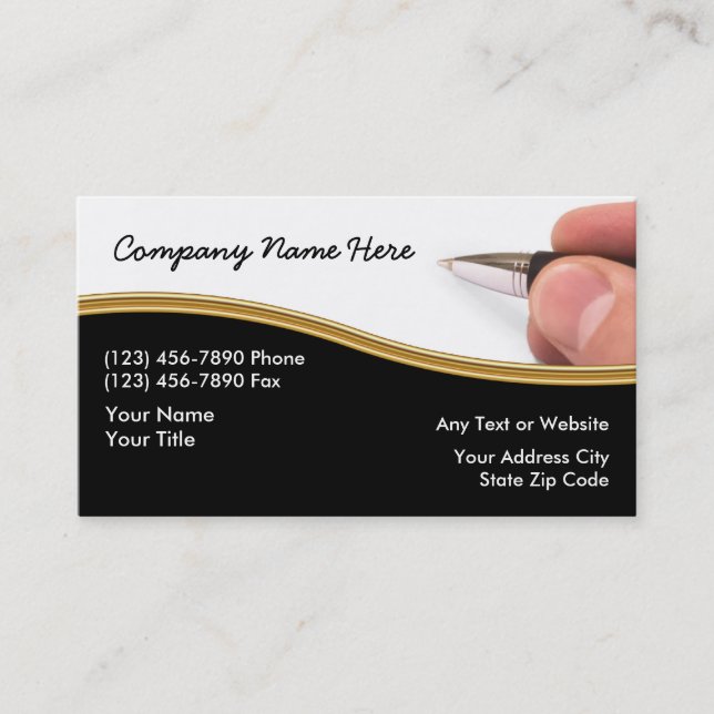 Accountant Business Cards (Front)