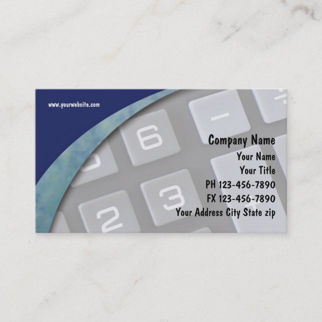 Accountant Business Cards (Front)