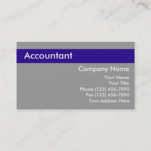 Accountant Business Cards