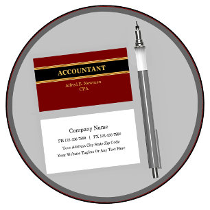 Accountant Business Cards