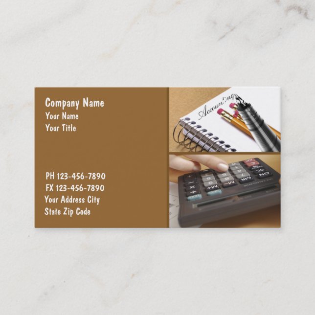 Accountant Business Cards (Front)