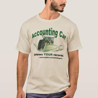 Accountant Cat Review YOUR records T-Shirt