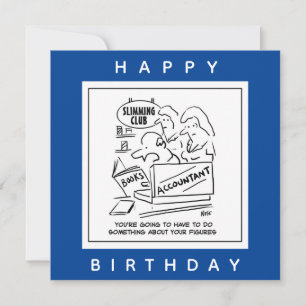 Accountant Checks the Books at a Slimming Club Card