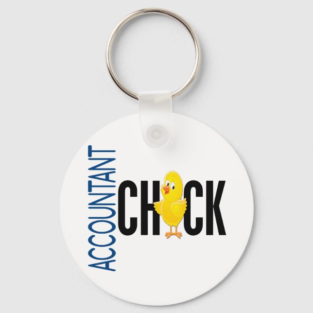 Accountant Chick Key Ring (Front)