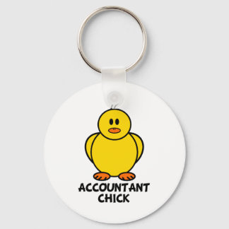 Accountant Chick Key Ring