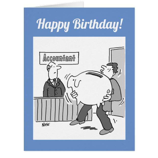 Accountant Client with Huge Piggy Bank (Front)