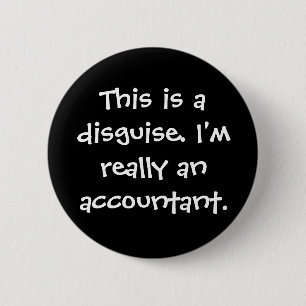 Accountant Costume 6 Cm Round Badge