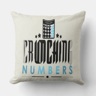 Accountant - Crunching Numbers Cushion