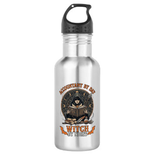 Accountant Day Witch Night Halloween Magic Book_1 532 Ml Water Bottle