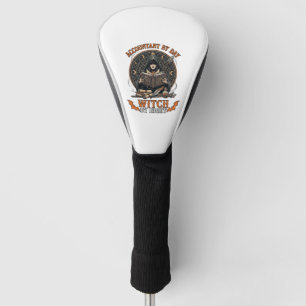 Accountant Day Witch Night Halloween Magic Book_1 Golf Head Cover