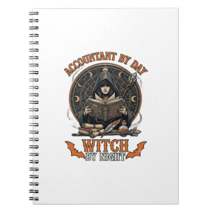 Accountant Day Witch Night Halloween Magic Book_1 Notebook
