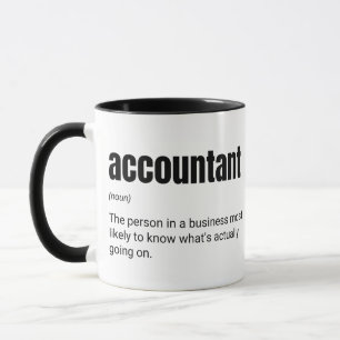 Accountant Definition Funny Finance Work Saying Mug