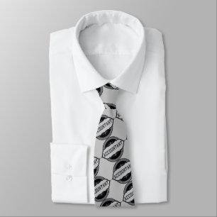 Accountant Dollar Signs Emblem Tie