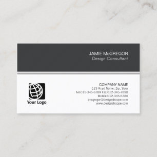 Accountant Finance Simple Minimal Professional Business Card