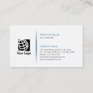 Accountant Financial Services Simple Lines Texture Business Card