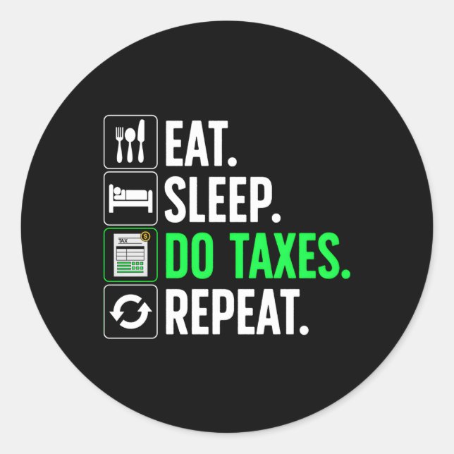 Accountant For Accountant Accounting Classic Round Sticker (Front)