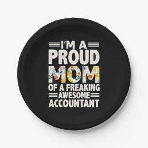 Accountant Gift A Freaking Awesome Accountant Paper Plate