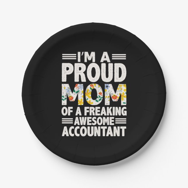 Accountant Gift | A Freaking Awesome Accountant Paper Plate (Front)