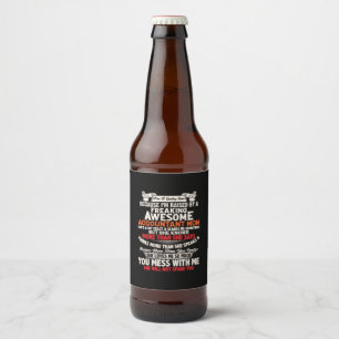 Accountant Gift Awesome Accountant Mum Beer Bottle Label