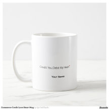 Accountant Gift Credit Heart Personalised Mug