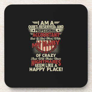 Accountant Gift I Am A Professional Accountant Coaster