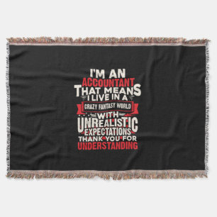 Accountant Gift   I Am An Accountant Throw Blanket