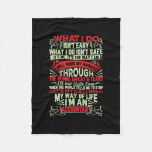 Accountant Gift   My Way Of Life Im An Accountant Fleece Blanket