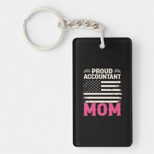 Accountant Gift Proud Accountant Mom Key Ring
