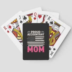 Accountant Gift   Proud Accountant Mom Playing Cards