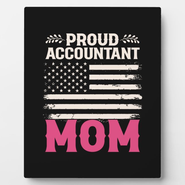 Accountant Gift | Proud Accountant Mum Plaque (Front)