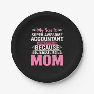 Accountant Gift   Super Awesome Accountant Paper Plate