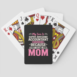 Accountant Gift Super Awesome Accountant Playing Cards