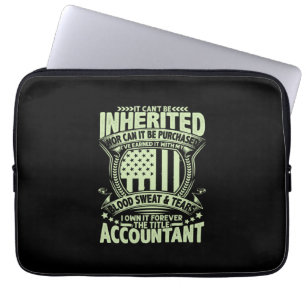 Accountant Gift The Title Accountant Laptop Sleeve