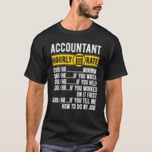 Accountant Gifts Crunching Numbers Is My Cardio Ac T-Shirt
